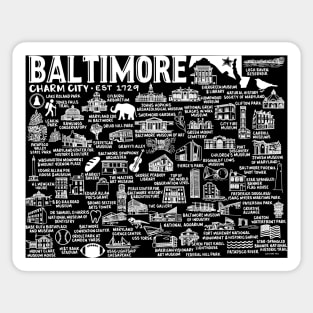 Baltimore Map Sticker